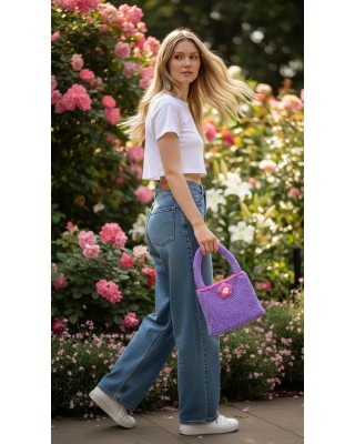 -LAVELYA- handmade bag fluffy