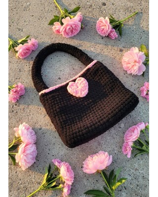 -RAVELYA- handmade bag fluffy