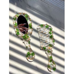 Χειροποίητα χτένα και καθρεφτάκι -DAYADA- 