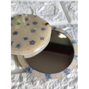 Χειροποίητο καθρεφτάκι -SIRELYA- Υγρό γυαλί