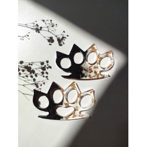 Χειροποίητη Ρητινογροθιά -VESPERIA- με μύτες, από υγρό γυαλί