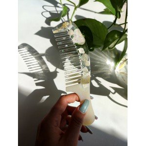 Χειροποίητη Χτένα -ETHEREAL-  από υγρό γυαλί
