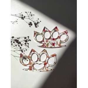 Χειροποίητη Ρητινογροθιά -FAYLISSE- με μύτες, από υγρό γυαλί