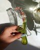 Χειροποίητη Χτένα -FLORA- από υγρό γυαλί
