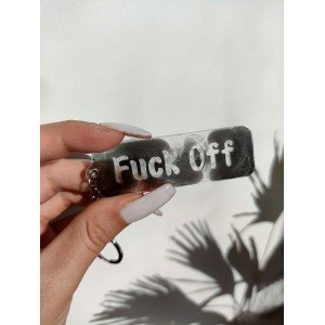 Χειροποίητο Μπρελόκ "FUCK OFF"