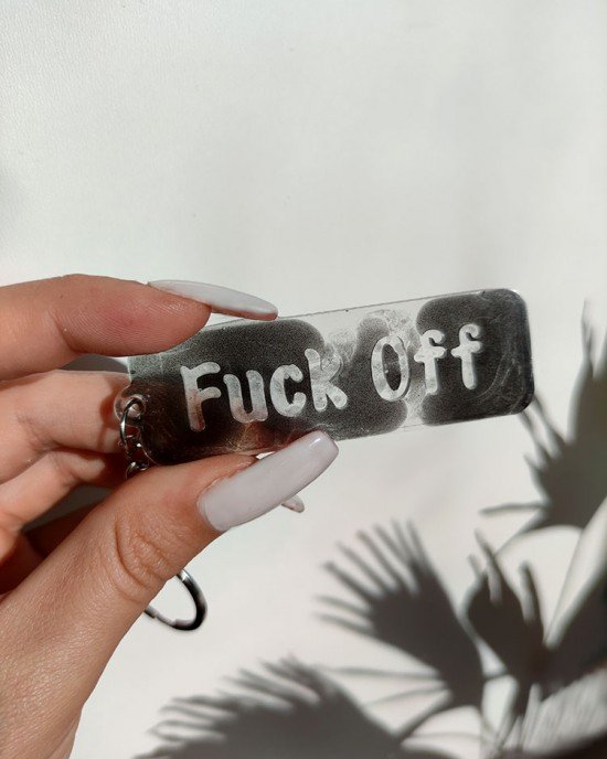Χειροποίητο Μπρελόκ "FUCK OFF"