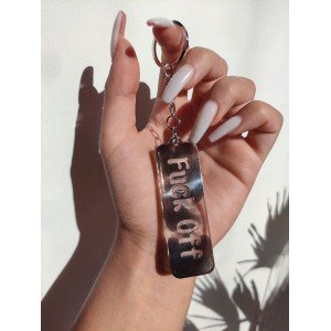 Χειροποίητο Μπρελόκ "FUCK OFF"