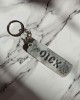 Χειροποίητο Μπρελόκ "DICK" Άσπρο & γκρί