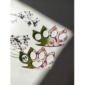 Χειροποίητη Ρητινογροθιά - VIRIDESSA- με μύτες, από υγρό γυαλί