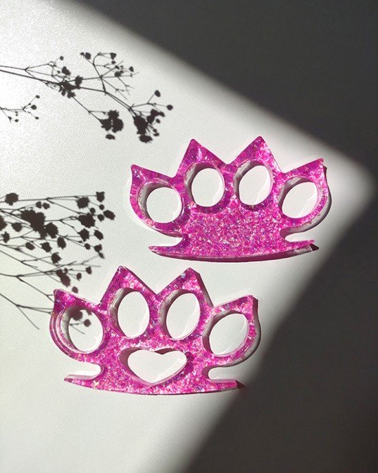 Χειροποίητη Ρητινογροθιά -GLISARA- με μύτες, από υγρό γυαλί