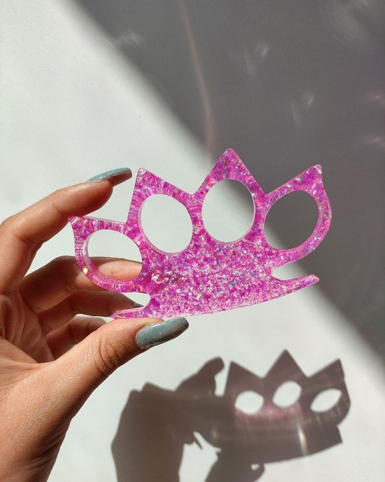 Χειροποίητη Ρητινογροθιά -GLISARA- με μύτες, από υγρό γυαλί