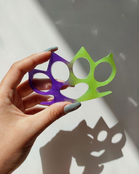 Χειροποίητη Ρητινογροθιά -SYLVARIS- με μύτες, από υγρό γυαλί