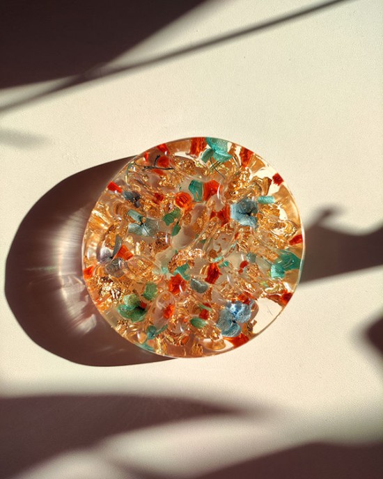 Χειροποίητος δίσκος - MELIORA - Υγρό γυαλί