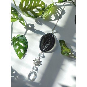 Χειροποίητο Suncatcher -BLACK V- υγρό γυαλί