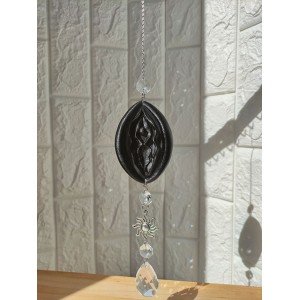 Χειροποίητο Suncatcher -BLACK V- υγρό γυαλί