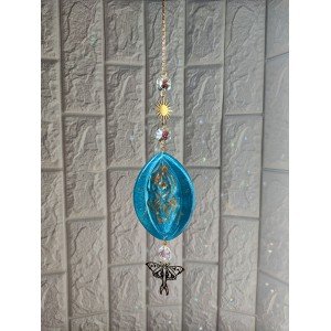 Χειροποίητο Suncatcher -RIVER V- υγρό γυαλί