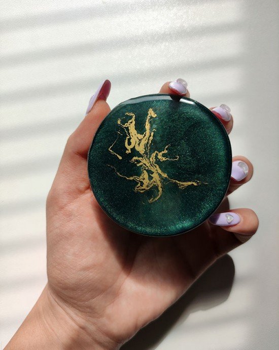 Χειροποίητο Grinder -VIRIDIAN- υγρό γυαλί