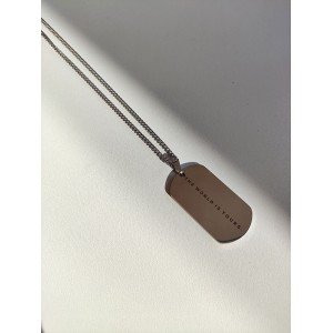 Κολιέ -THE WORLD IS YOURS SILVER-