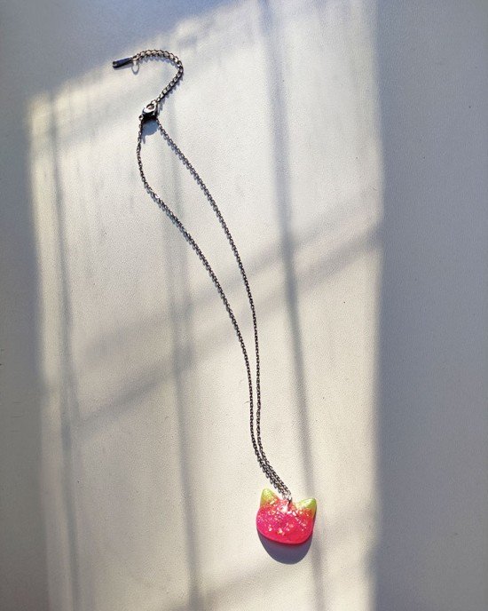 Χειροποίητο κολιέ -FUNKY CAT-