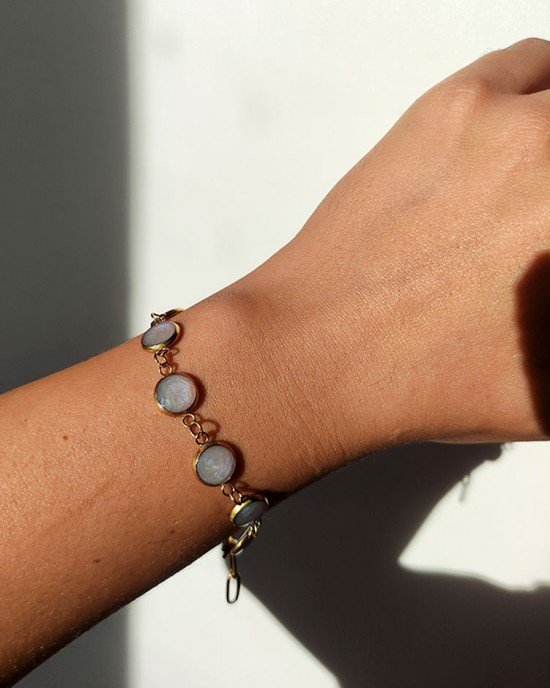 Χειροποίητο βραχιόλι -LUNIELLE- χρυσό