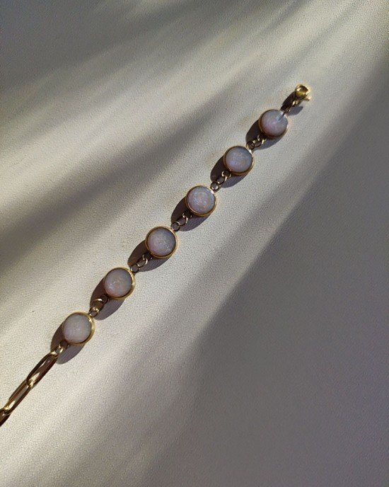 Χειροποίητο βραχιόλι -LUNIELLE- χρυσό