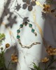 Χειροποίητο βραχιόλι -NYMELIA GREEN- Χρυσό