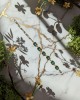 Χειροποίητο βραχιόλι -NYMELIA GREEN- Χρυσό