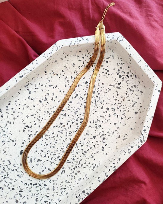 Αλυσίδα -GOLD SNAKE- Ανοξείδωτο ατσάλι