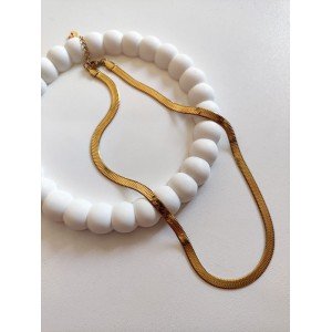 Αλυσίδα -GOLD SNAKE- Ανοξείδωτο ατσάλι