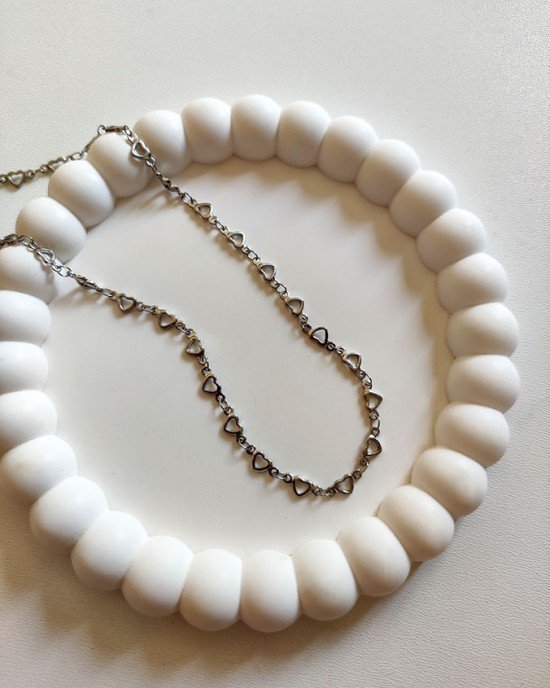 Αλυσίδα -SILVER HEART- Ανοξείδωτο ατσάλι