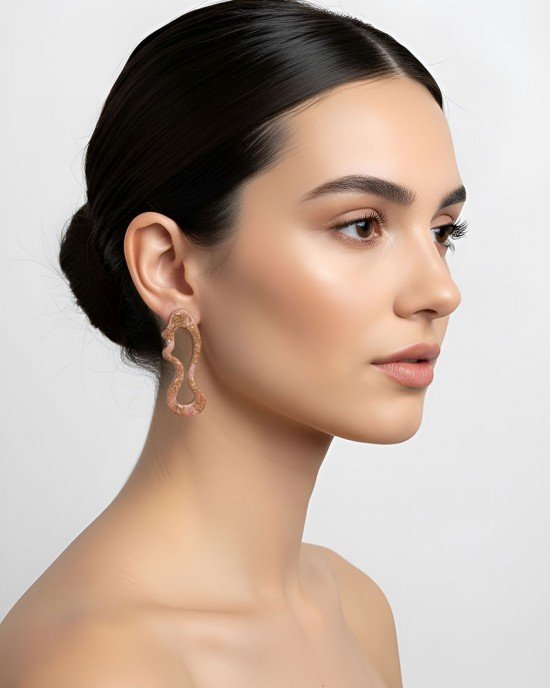 Χειροποίητα Σκουλαρίκια -AURISCA- υγρό γυαλί