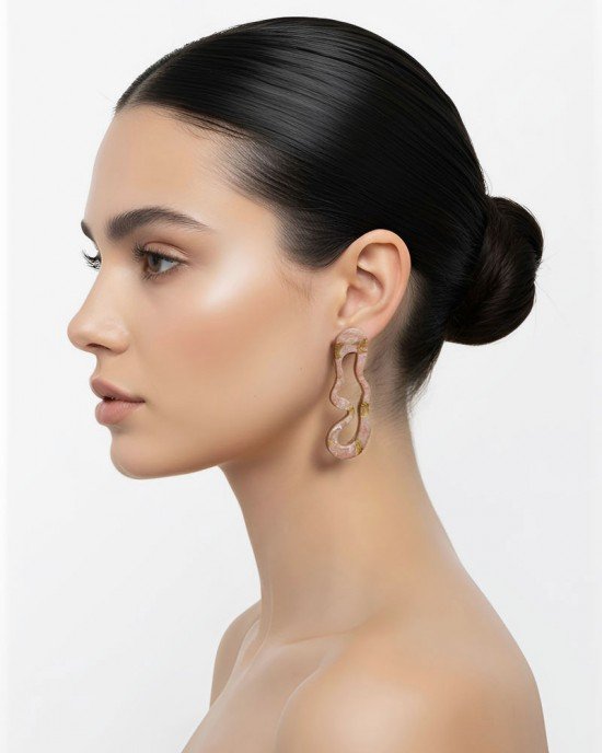 Χειροποίητα Σκουλαρίκια -AURISCA- υγρό γυαλί