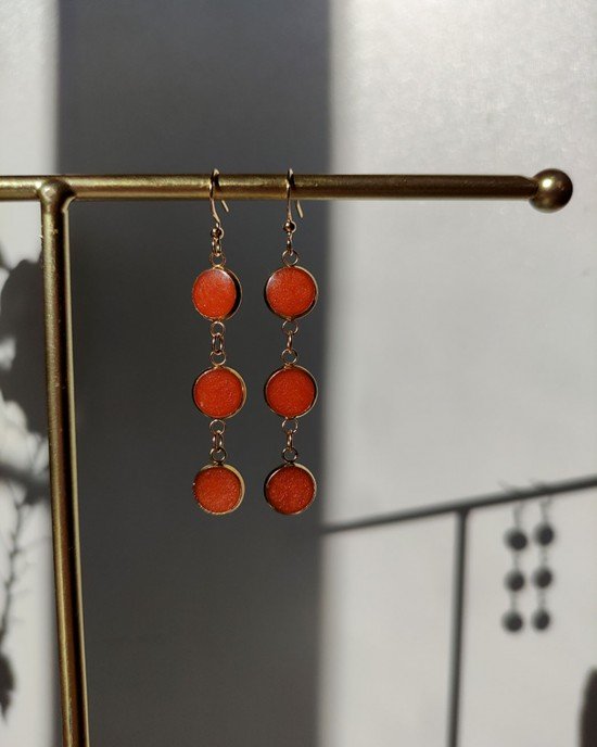 Χειροποίητα Σκουλαρίκια -CALMERE- ανοξείδωτο ατσάλι