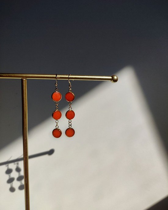 Χειροποίητα Σκουλαρίκια -CALMERE- ανοξείδωτο ατσάλι