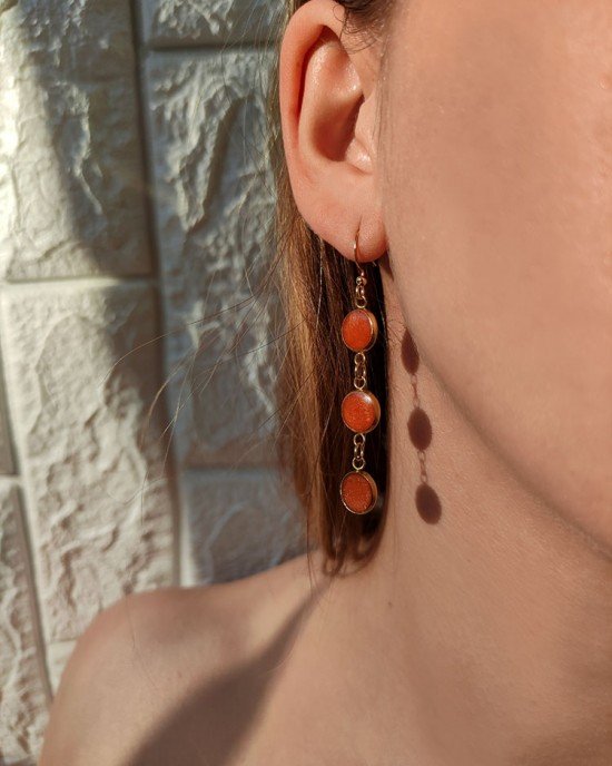 Χειροποίητα Σκουλαρίκια -CALMERE- ανοξείδωτο ατσάλι