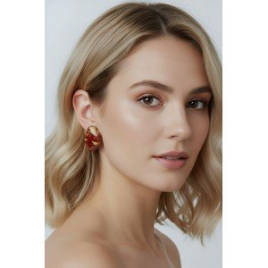 Χειροποίητα Σκουλαρίκια -CALYRA- υγρό γυαλί