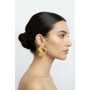 Χειροποίητα Σκουλαρίκια -GILDRA- υγρό γυαλί