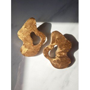 Χειροποίητα Σκουλαρίκια -GILDRA- υγρό γυαλί