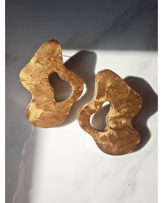 Handmade earrings -GILDA- Resin
