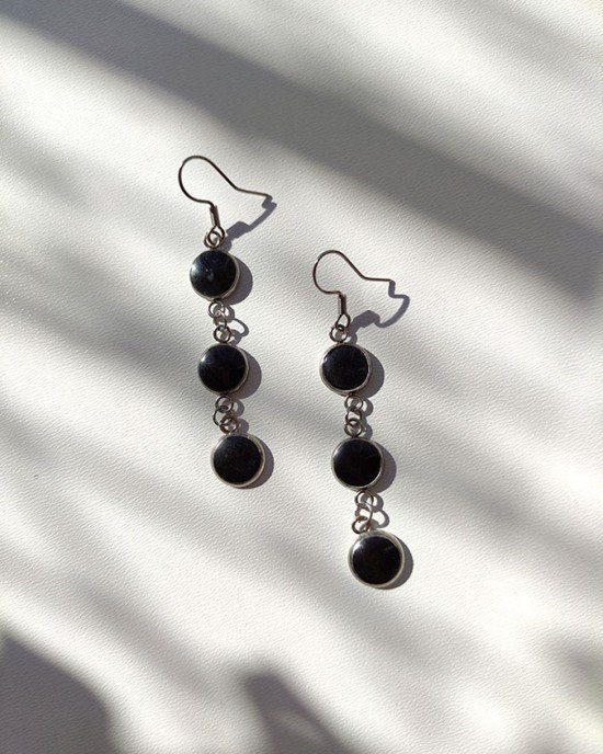 Χειροποίητα Σκουλαρίκια -NOCTELLE- ανοξείδωτο ατσάλι