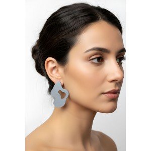 Χειροποίητα Σκουλαρίκια -SILVRA- υγρό γυαλί