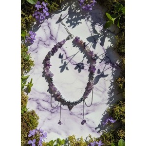Χειροποίητο κολιέ -AMETHELIA- Αμέθυστος