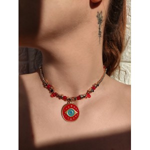 Χειροποίητο Κολιέ -RUBRA-