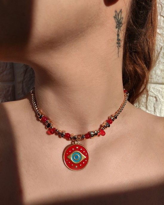 Χειροποίητο Κολιέ -RUBRA-