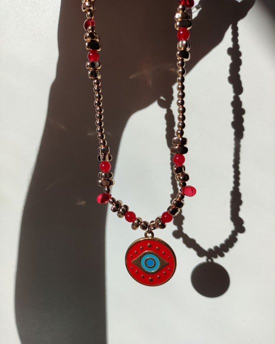 Χειροποίητο Κολιέ -RUBRA-