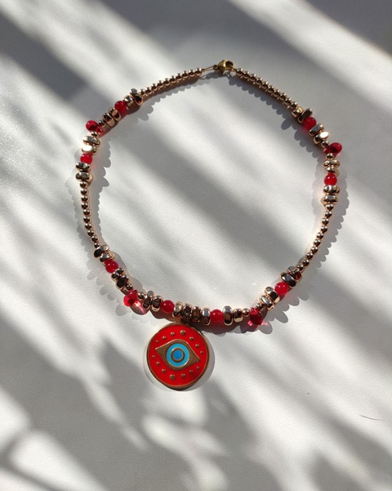 Χειροποίητο Κολιέ -RUBRA-