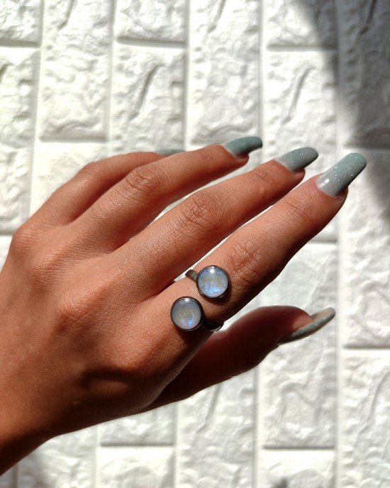 Χειροποίητο Δαχτυλίδι -MOON- ρυθμιζόμενο