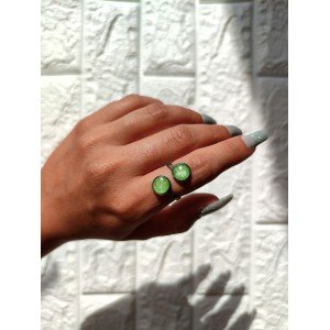 Χειροποίητο δαχτυλίδι -MOSS- ρυθμιζόμενο