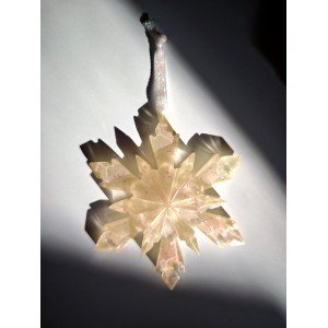 Ροζ - Λευκή χιονονιφάδα