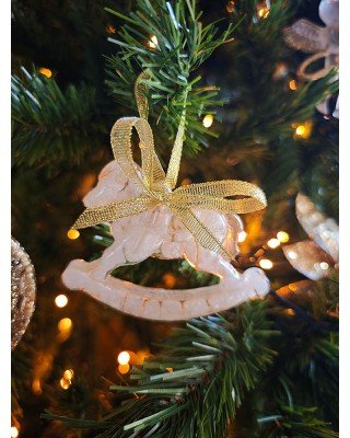 Χριστουγεννιάτικο στολίδι - Αλογάκι - Ρητίνη